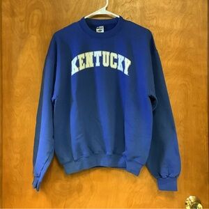 Vintage Jerzees University of Kentucky Wildcats Crewneck Sweatshirt Blue Size M